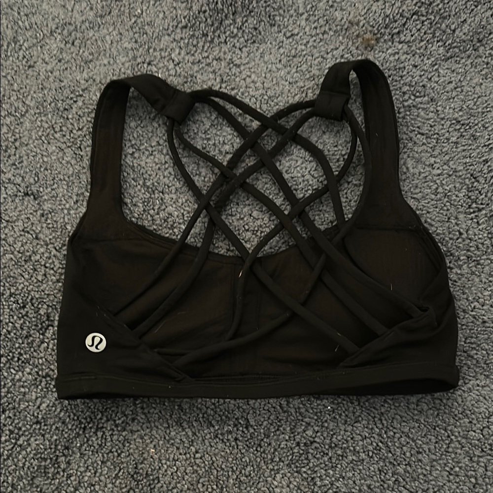 lululemon athletica Black Strappy Sports Bra